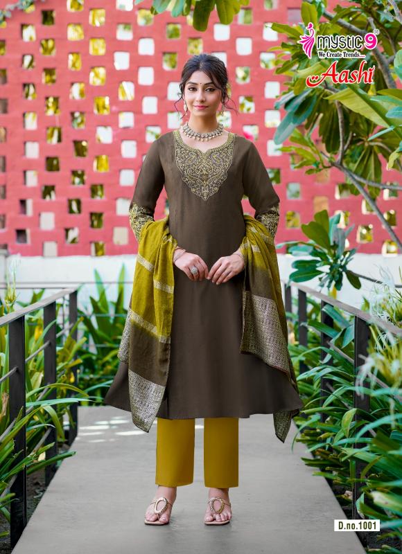Mystic9 aashi vol 1 designer kurti wholesalers in jaipur